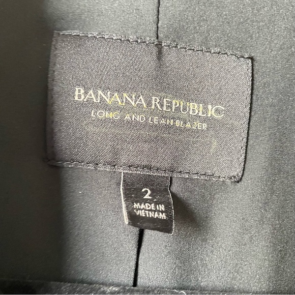 Banana Republic size 2 Black Blazer lightweight - Picture 4 of 7